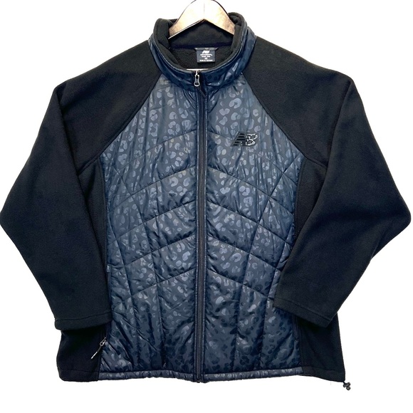 New Balance NWT women’s sz 3X cheetah print all weather fleece full zip jacket - Picture 1 of 11